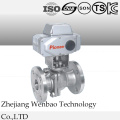 JIS 2PC Flange Platform Stainless Steel Industrial Electric Ball Valve